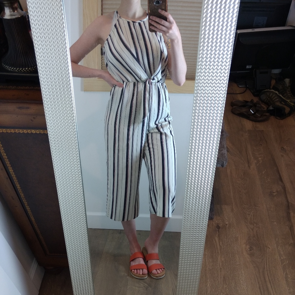Striped jumpsuit